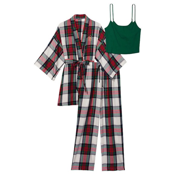 BRAND NEW 3 piece flannel pajamas - Picture 1 of 3